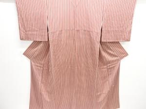 作家物　縞模様小紋着物